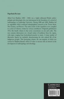 Reports of the Cambridge Anthropological Expedition to Torres Straits