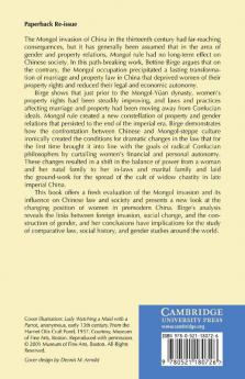 Women Property and Confucian Reaction in Sung and Yuan China (960 1368)