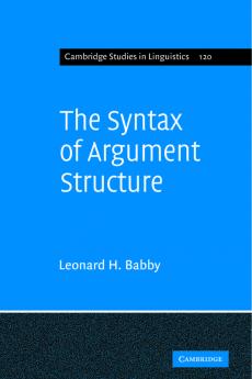 The Syntax of Argument Structure