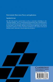 Deterministic Observation Theory and Applications