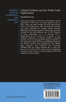 Cultural Products and the World Trade Organization