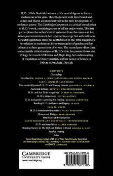 The Cambridge Companion to H. D.