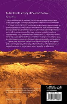 Radar Remote Sensing of Planetary Surfaces