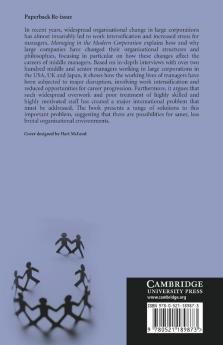 Managing in the Modern Corporation