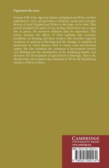 The Agrarian History of England and Wales