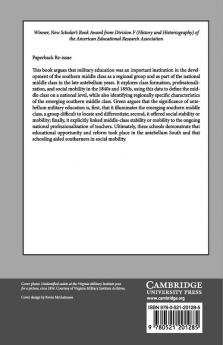 Military Education and the Emerging Middle Class in the Old South