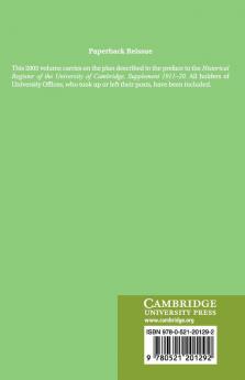 The Historical Register of the University of Cambridge