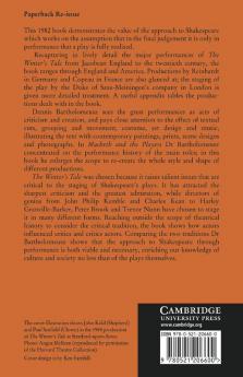 'The Winter's Tale' in Performance in England and America 1611 1976