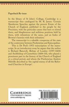 Tracts Ascribed to Richard Bancroft