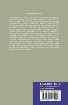 The Prioress's Tale the Tale of Sir Thopas