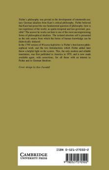 The Science of Knowledge