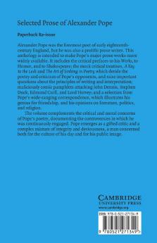 Selected Prose of Alexander Pope