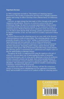 The Evolutionary Biology of Colonizing Species