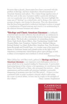 Ideology and Classic American Literature