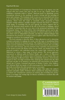 Self and Sensibility in Contemporary American Poetry