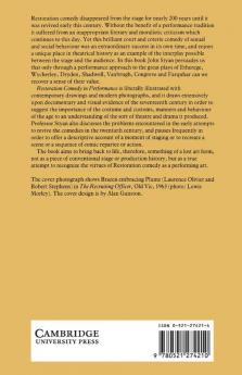 Restoration Comedy in Performance