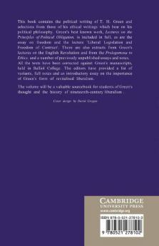 Lectures on the Principles of Political Obligation and Other Writings