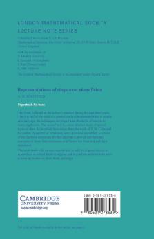 Representations of Rings Over Skew Fields