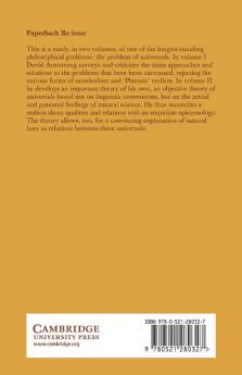 A Theory of Universals