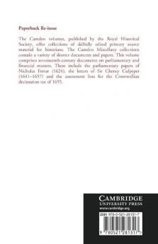 Seventeenth-Century Parliamentary and Financial Papers