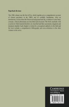 Handbook of Psychiatry