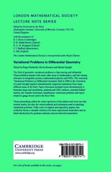 Variational Problems in Differential Geometry