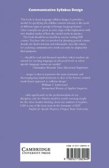 Communicative Syllabus Design