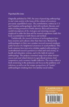 Anthropologists at Home in North America