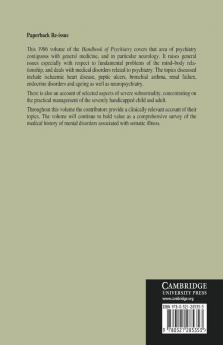 Handbook of Psychiatry