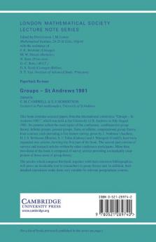 Groups - St Andrews 1981