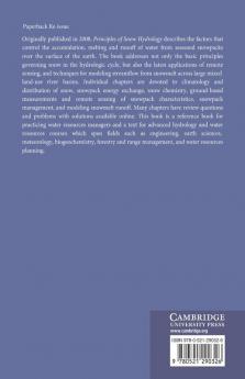 Principles of Snow Hydrology