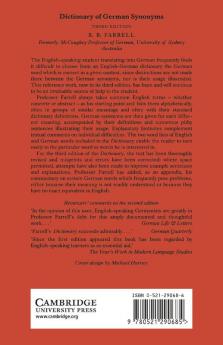 Dictionary of German Synonyms