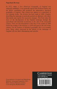 A New Historical Geography of England Ater 1600