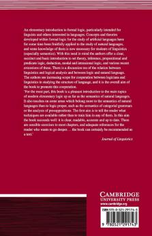 Logic in Linguistics