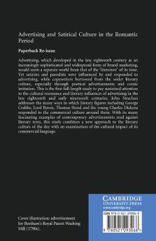 Advertising and Satirical Culture in the Romantic Period