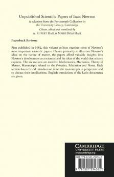 Unpublished Scientific Papers of Isaac Newton