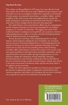 The Reorganisation of British Local Government