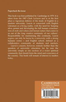 English Literature in Our Time and the University