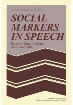 Social Markers in Speech