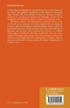 The Foundations of Analysis
