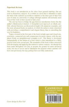 The Foundations of Topological Analysis