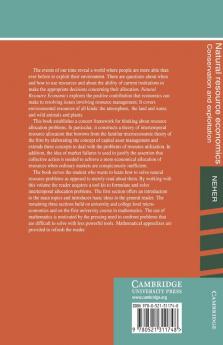 Natural Resource Economics