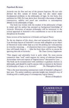 Aristotle and Logical Theory