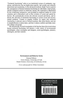 Human Territorial Functioning