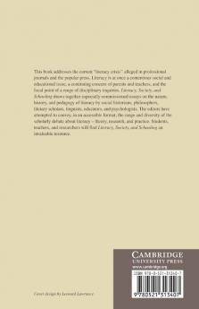 Literacy Society and Schooling