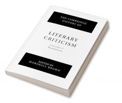The Cambridge History of Literary Criticism