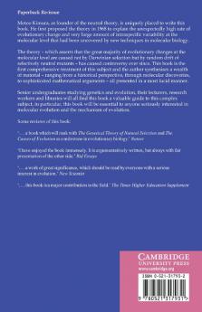 The Neutral Theory of Molecular Evolution