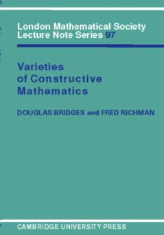Varieties of Constructive Mathematics