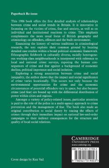 Crime Space and Society