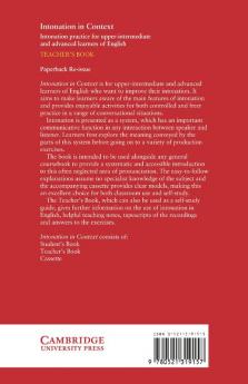 Intonation in Context Teacher's Book